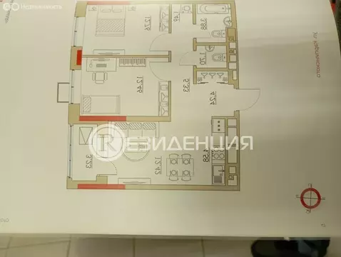 3-комнатная квартира: Пермь, улица Карпинского, 11 (62.21 м)