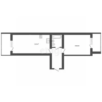 1-к кв. Вологодская область, Вологда Окружное ш., 32 (43.5 м)