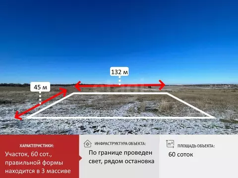 Участок в Крым, Симферопольский район, с. Урожайное  (60.0 сот.)
