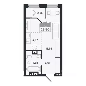 Студия Томская область, Томск Черемошники мкр, ул. Бердская, 14/3 ...