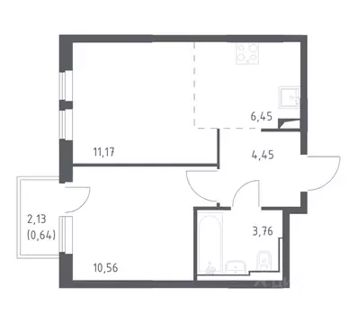 1-к кв. Москва ул. Любучанская, 1 (37.9 м)
