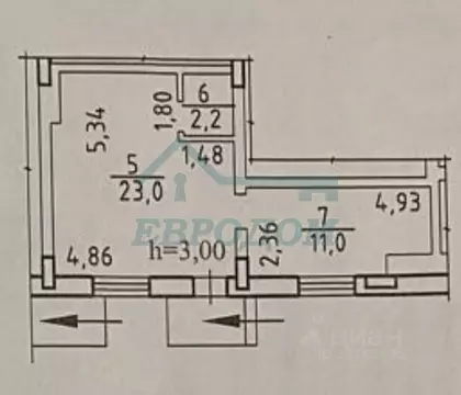 Офис в Новосибирская область, Новосибирск Советская ул., 8 (37 м)