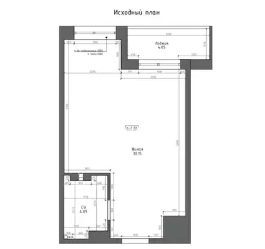 1-комнатная квартира: Владивосток, улица Зелёный Бульвар, 27к2 (38.3 ...