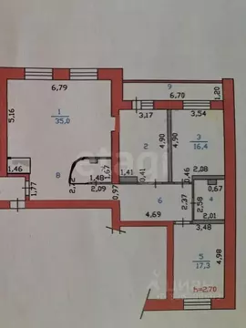4-к кв. Пензенская область, Пенза ул. Пушкина, 43 (120.0 м)