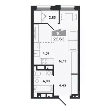 Студия Томская область, Томск Черемошники мкр, ул. Бердская, 14/3 ...