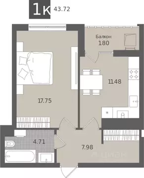 1-к кв. Калининградская область, Светлогорск Лесная Сказка жилой ...