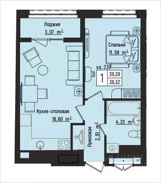 1-к кв. Нижегородская область, Нижний Новгород Литературная ул., 5 ...