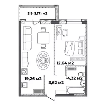 1-к кв. Ярославская область, Ярославль ул. Старая Костромская, 4 ...