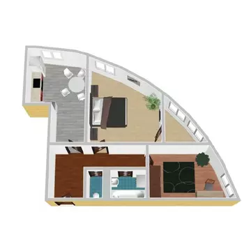 2-к кв. Воронежская область, с. Новая Усмань, Южный мкр Четыре Желания ...