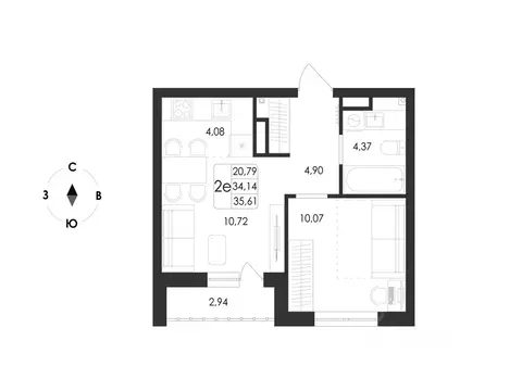 2-к кв. Воронежская область, Воронеж Первое Мая мкр, Май жилой ...