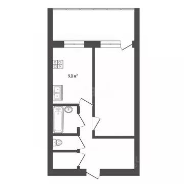 2-к кв. Калужская область, Калуга ул. Кирова, 47 (50.0 м)