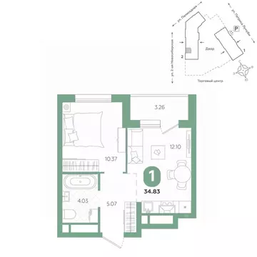 1-к кв. Свердловская область, Екатеринбург ул. Патриса Лумумбы, 4А ...