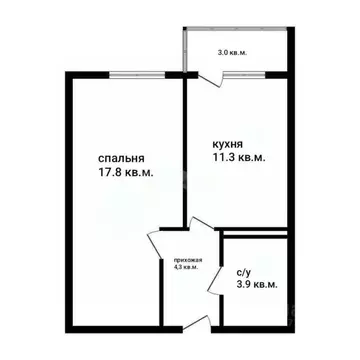 1-к кв. Краснодарский край, Краснодар пос. Березовый, ул. Имени А.Н. ...