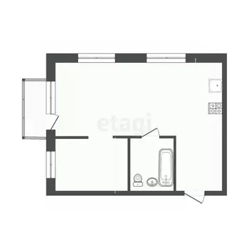 1-к кв. Тюменская область, Тюмень ул. Парада Победы, 17 (48.1 м)