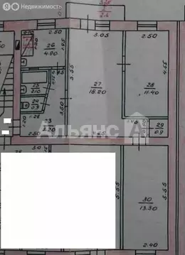 3-комнатная квартира: Шахты, улица Искра, 39 (56.9 м)