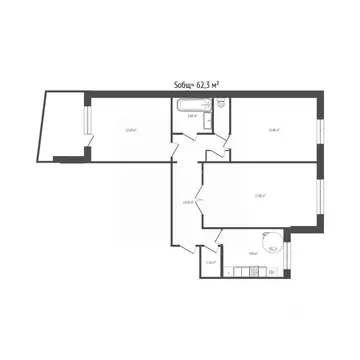 3-к кв. Брянская область, Брянск Почтовая ул., 112 (62.3 м)