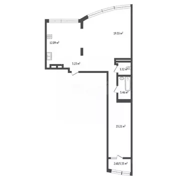 2-к кв. Ростовская область, Ростов-на-Дону Береговая ул., 6 (110.0 м)