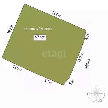 Участок в Тюменская область, Тюмень Домостроитель СНТ, ул. Гвоздика, ...