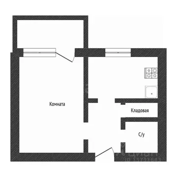 1-к кв. Псковская область, Остров Строитель мкр, 9 (32.4 м)