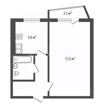 1-к кв. Самарская область, Самара ул. Георгия Димитрова, 18 (29.8 м)