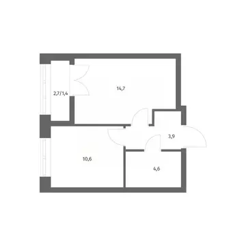 1-к кв. Ленинградская область, Ломоносовский район, Аннинское ...