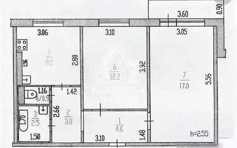 2-к кв. Нижегородская область, Нижний Новгород ул. Героя Советского ...