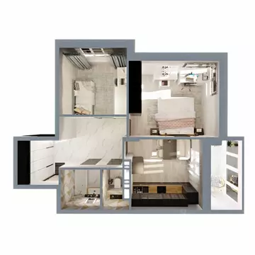 2-к кв. Владимирская область, Ковров Еловая ул., 82 (58.8 м)