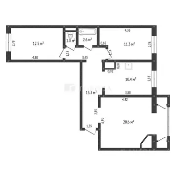 3-к кв. Алтайский край, Барнаул просп. Строителей, 34 (72.7 м)
