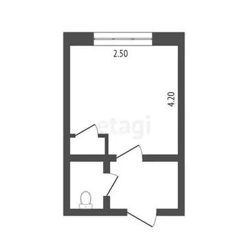 1-комнатная квартира: Тюмень, улица Энергетиков, 60 (14 м)