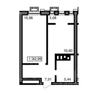 1-к кв. Волгоградская область, Волгоград ул. 8-й Воздушной Армии, 3 ...