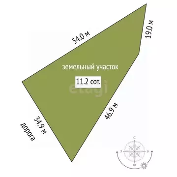 Участок в Тюменская область, с. Нижняя Тавда ул. 70 лет Победы (11.25 ...