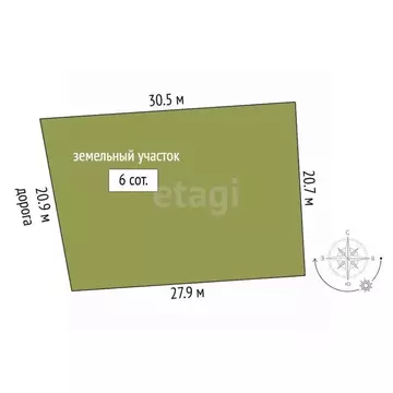 Участок в Саратовская область, Балашов Лопатинский пер., 21 (6.0 сот.)