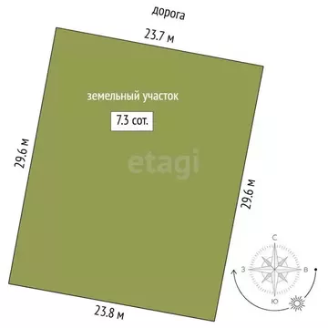 Участок в Тюменская область, Тюмень Лето-Парк кп, 579 (7.27 сот.)