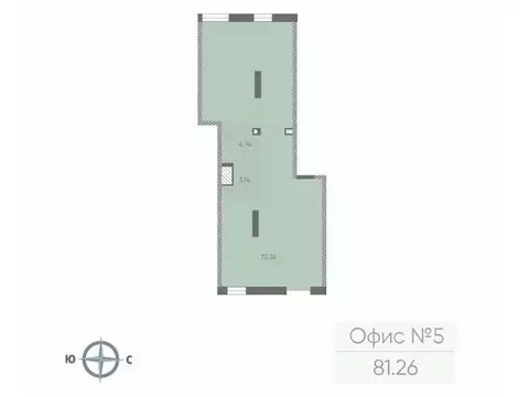 Офис в Санкт-Петербург Морская миля жилой комплекс (81 м)