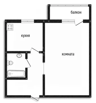 1-к кв. Ярославская область, Ярославль Угличская ул., 48 (31.0 м)