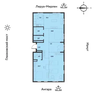 5-к кв. Иркутская область, Иркутск Затон кв-л, ул. Набережная Иркута, ...