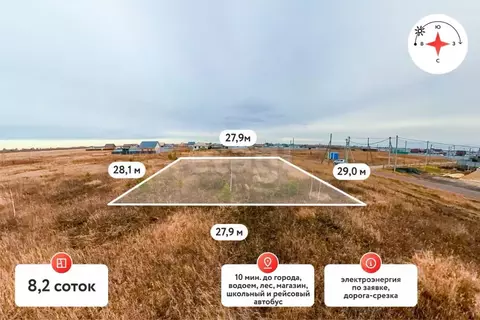 Участок в Тюменская область, Тюмень  (8.2 сот.)