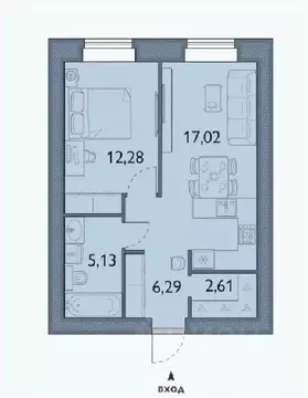 1-к кв. Брянская область, Брянский район, пос. Мичуринский, ...