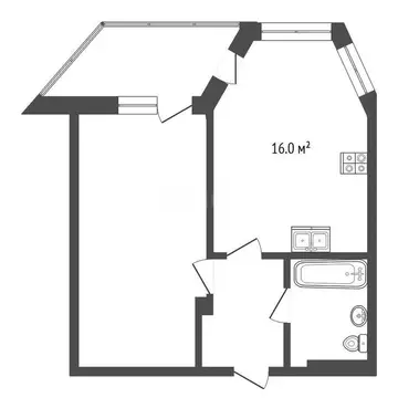 1-комнатная квартира: Анапа, Владимирская улица, 120 (47 м)