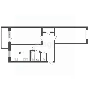 2-к кв. Вологодская область, Вологда Козленская ул., 44 (44.9 м)