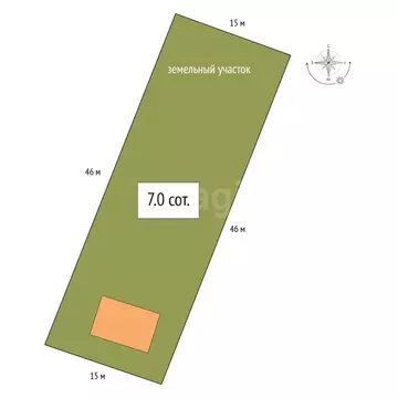 Дом в Новосибирск, территория СНТ Гидростроитель (56 м)