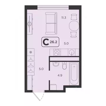 Студия Тюменская область, Тюмень  (26.2 м)