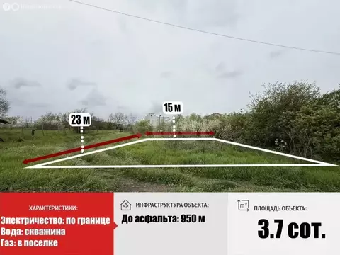 Участок в Урожайновское сельское поселение, СТ Весна (3.7 м)