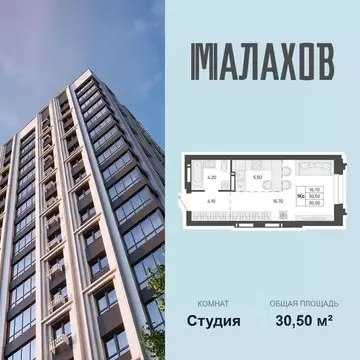 Студия Алтайский край, Барнаул ул. Малахова (30.5 м)