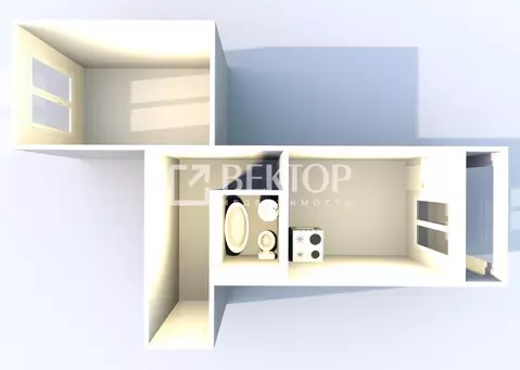 1-к кв. Ярославская область, Ярославский муниципальный округ, пос. ...