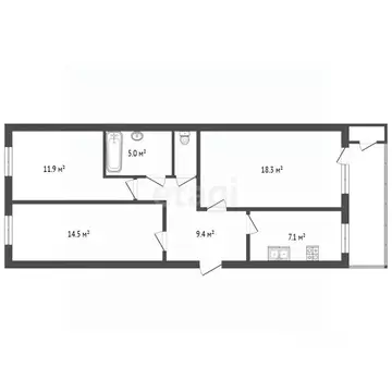 3-к кв. Крым, Алушта ул. Туристов (66.2 м)