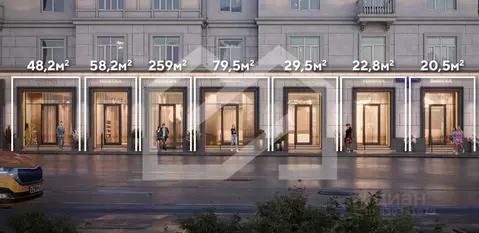 Торговая площадь в Москва 1-я Тверская-Ямская ул., 11 (58 м)
