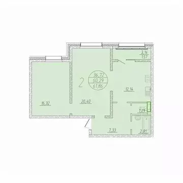 2-к кв. Сахалинская область, Анивский городской округ, с. Новотроицкое ...