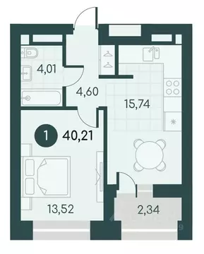 1-к кв. Курганская область, Курган Малиновые высоты жилой комплекс ...