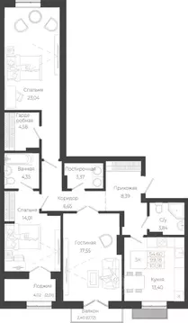 3-к кв. Алтай, Майминский район, с. Майма ул. Энергетиков (101.91 м)